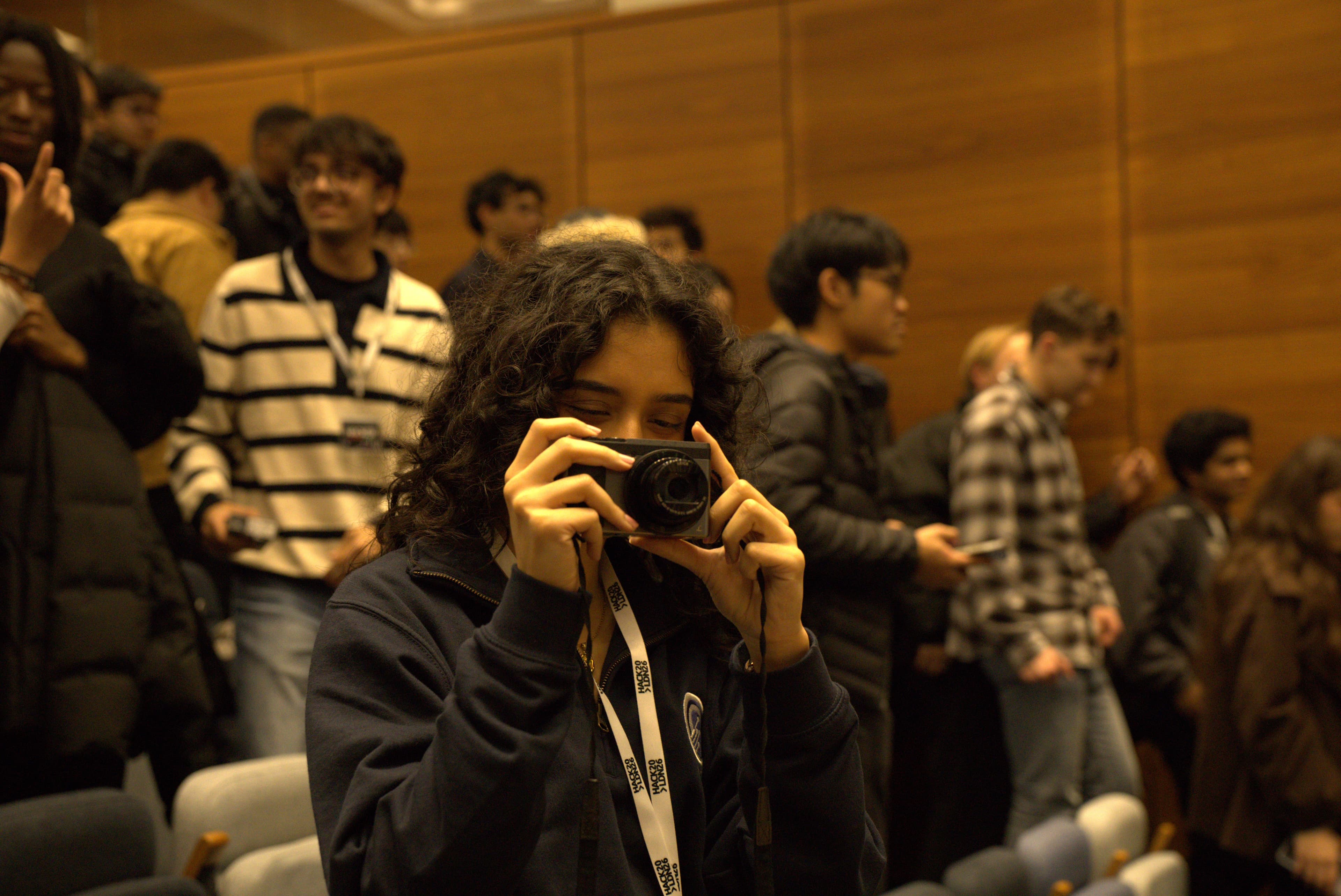 KCL Tech student organisers at an event
